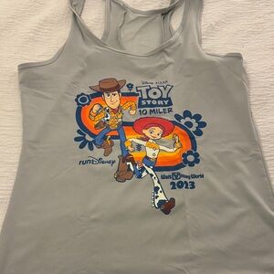 Disney Toy Story Tank Top - Light Gray with Orange and Blue - RunDisney
